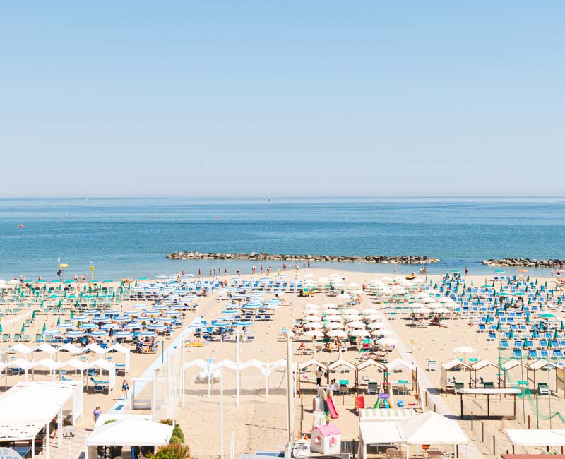 Vista spiaggia dall'hotel